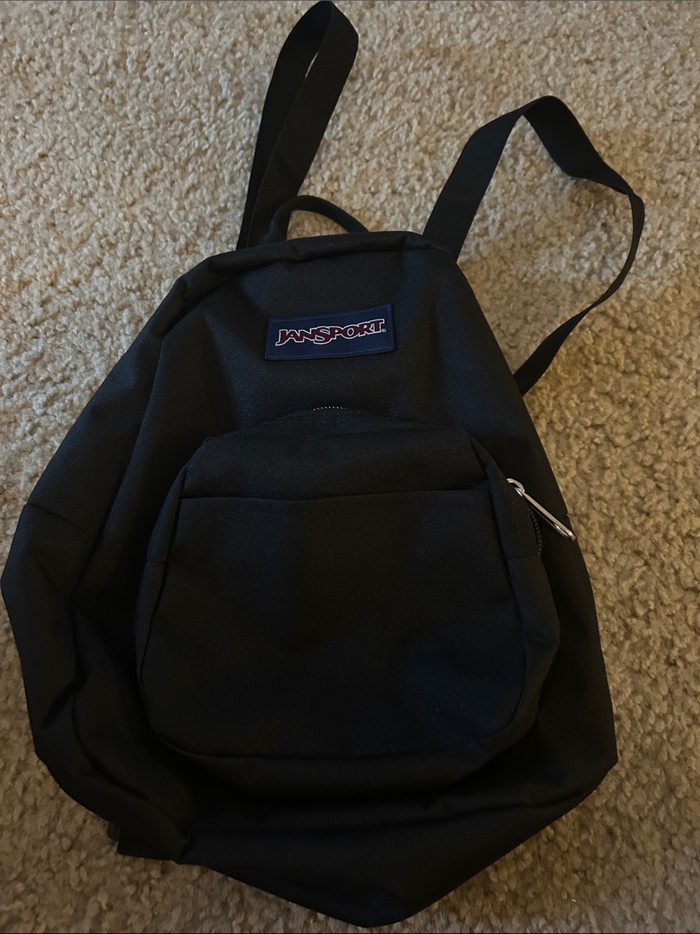 Mini JanSport Black Classic Canvas Backpack